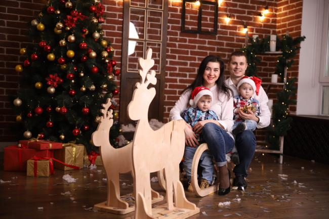 сімейний фотосет 6 новорічний