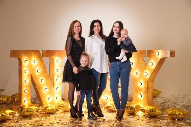 сімейний фотосет 6 новорічний